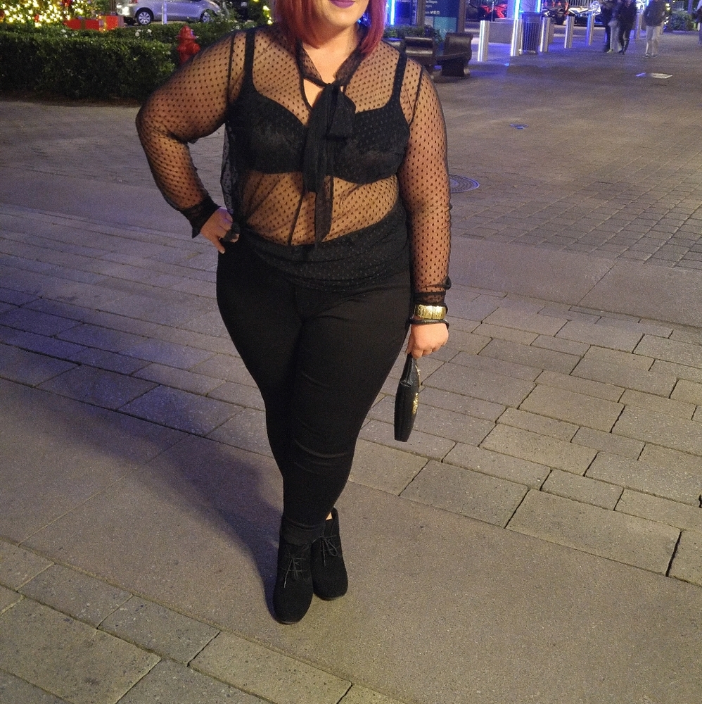Lane Bryant Sheer Top